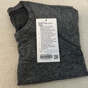 NWOT Swiftly tech long sleeve race length size 4 graphite grey